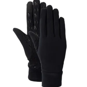 Avery Fleece Riding Gloves Black 6