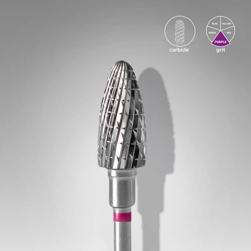 Carbide nail drill bit “Corn” 6*14 Violet STALEKS