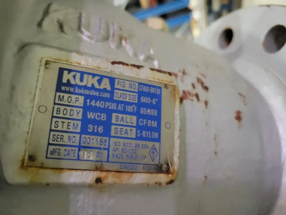 6", Class 600, Ball Valve, API 6D Heavy Duty kwaliteit