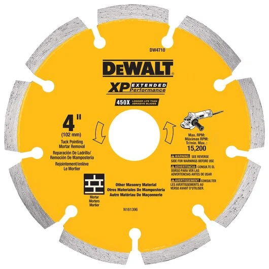 DEWALT 0.250 Xp Diamond Tuck Point Blade, 6-Inch M6 x 30 mm - 100 stuks
