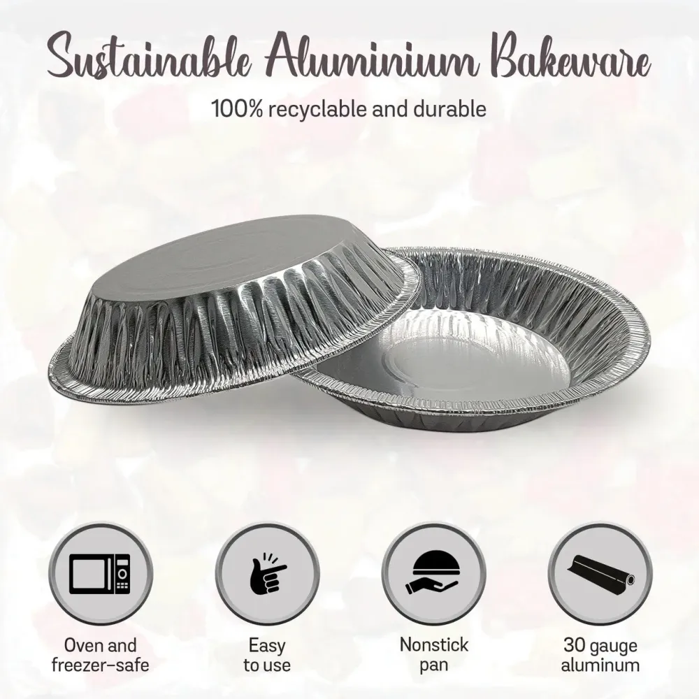 6" Disposable Lichtmetaal Foil Standard Pie Pan #600