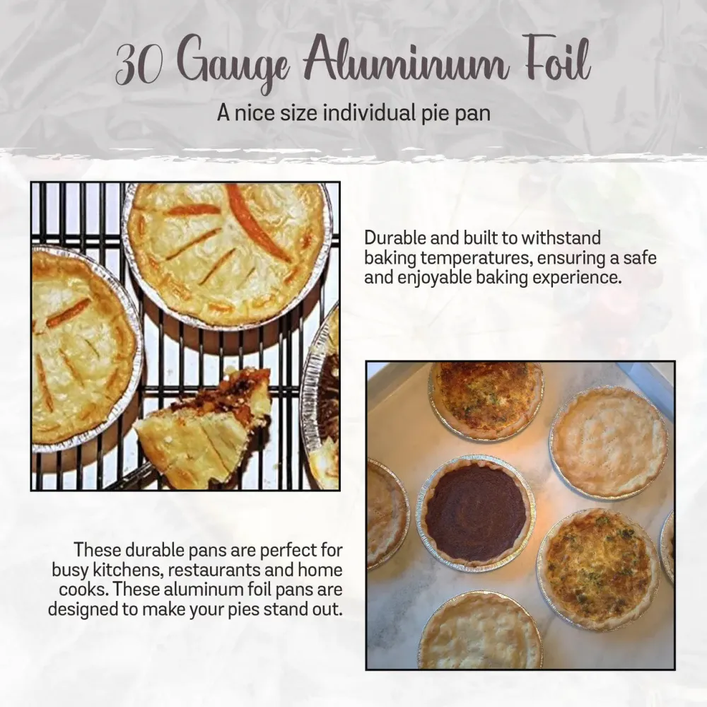 6" Disposable Lichtmetaal Foil Standard Pie Pan #600