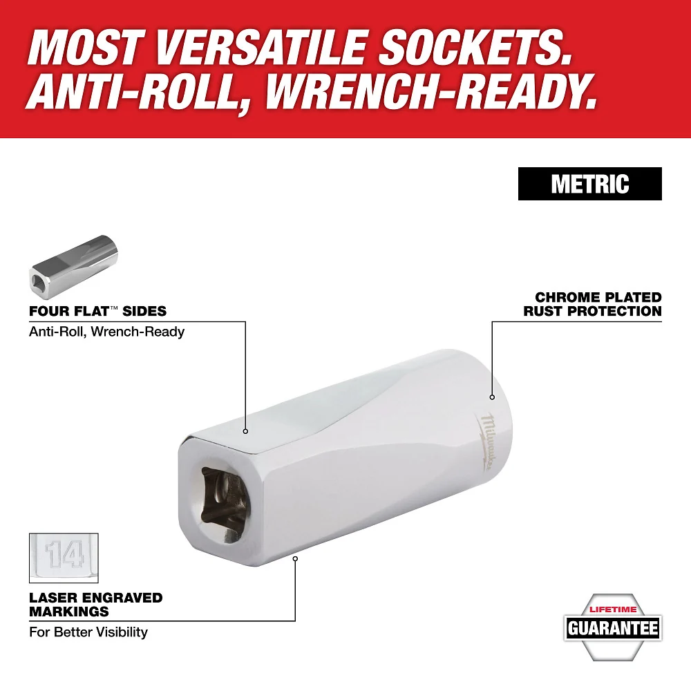 3/8" Drive 6mm Metric 6-Point Deep Socket