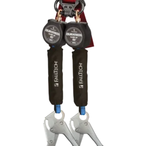 FALLTECH 6' DURATECH® Mini Class 1 Personal SRL-P w/ Staal Rebar Hooks, Includes Steel Dorsal Connecting Carabiner