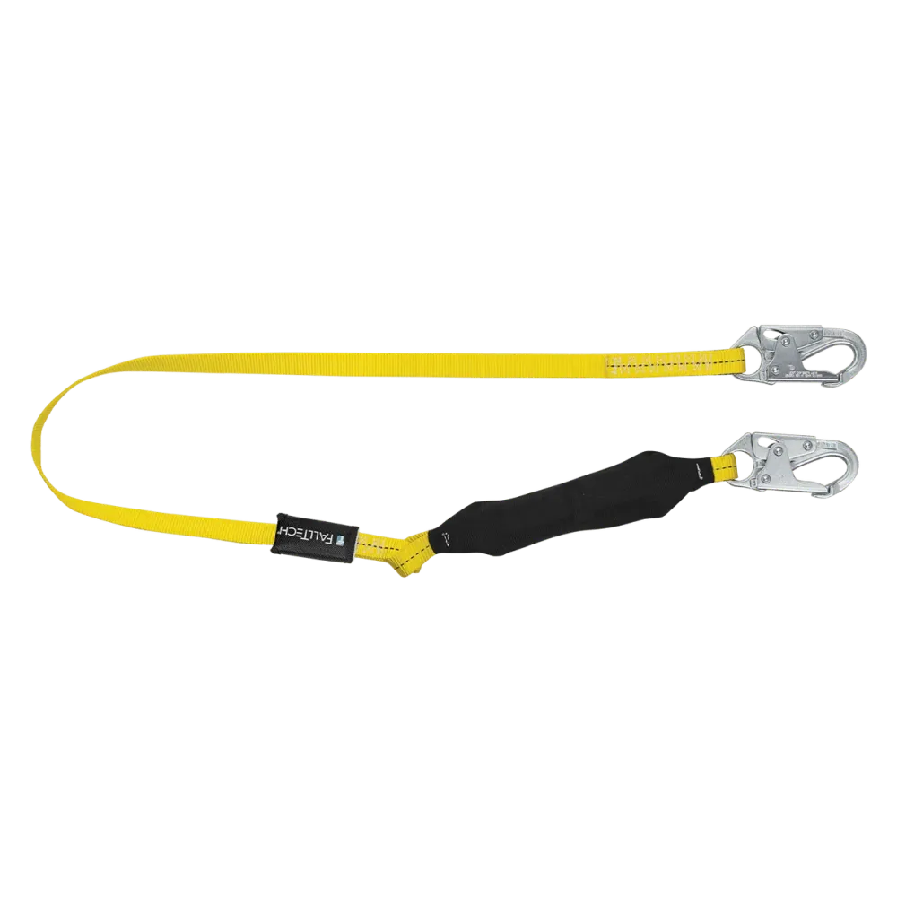FALLTECH 6' Soft Pack FT BASIC® Energy Absorbing Lanyard, Single-Leg w/ Staal Snap Hooks