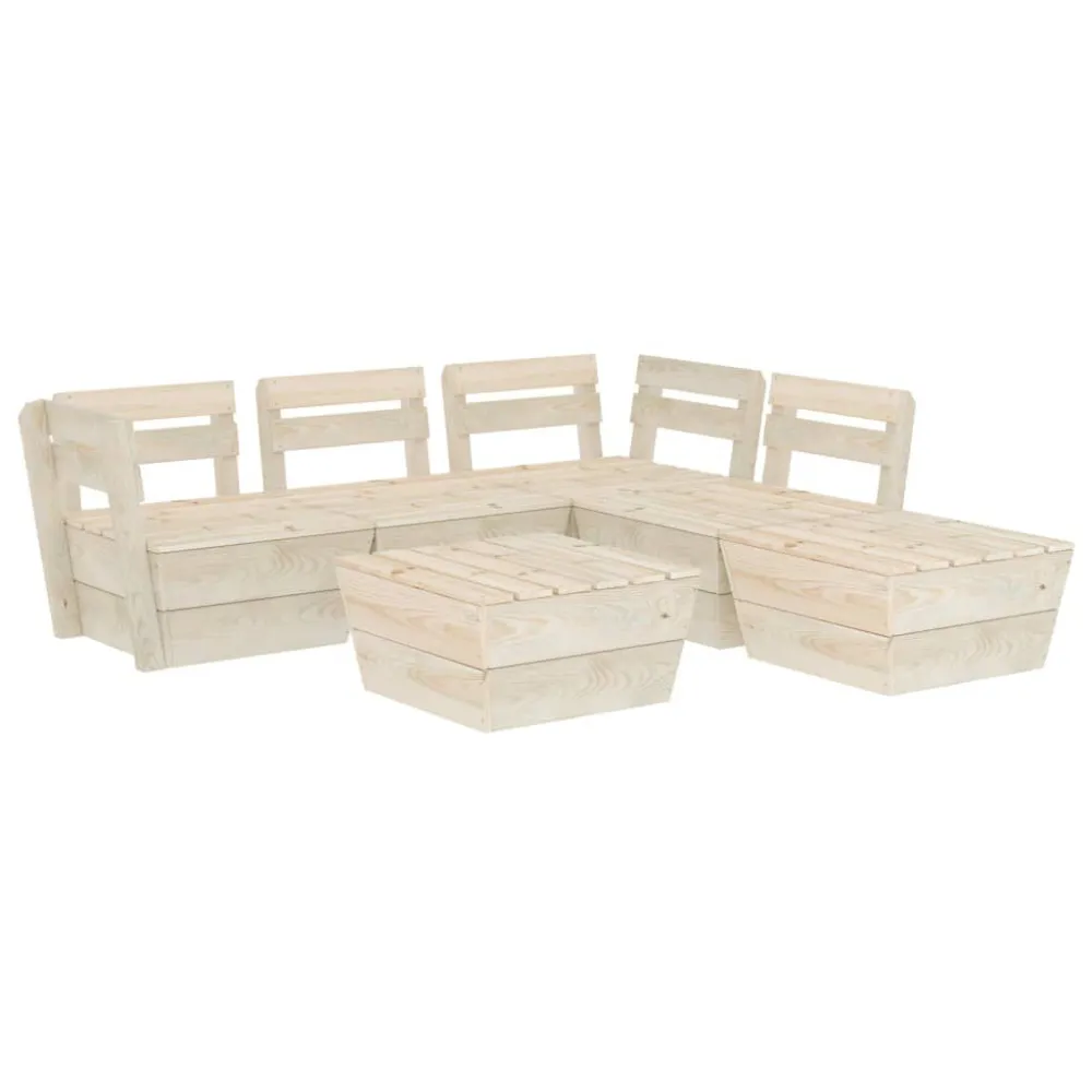 Gegalvaniseerd DIN 933 6-delige Loungeset pallet geïmpregneerd vurenhout