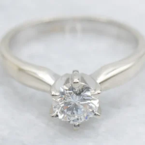 Gegalvaniseerd DIN 933 Six Prong Diamond Solitaire Engagement Ring