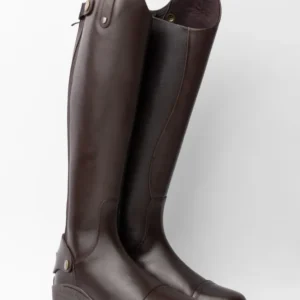 Genève Women's Leather Tall Boots Taupe 6.5 Regular Regular