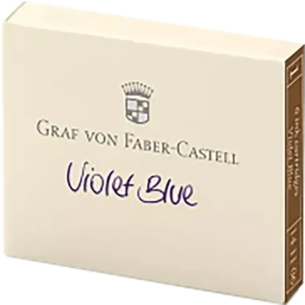 Graf Von Faber-Castell Design Heritage Ink Cartridges - Violet (6 per box) geel verzinkt