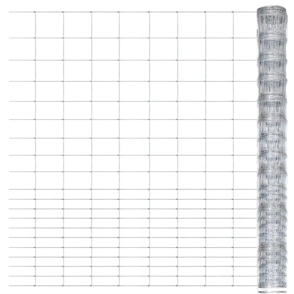 Hek 50x1,6 m gegalvaniseerd staal zilverkleurig Heavy Duty kwaliteit