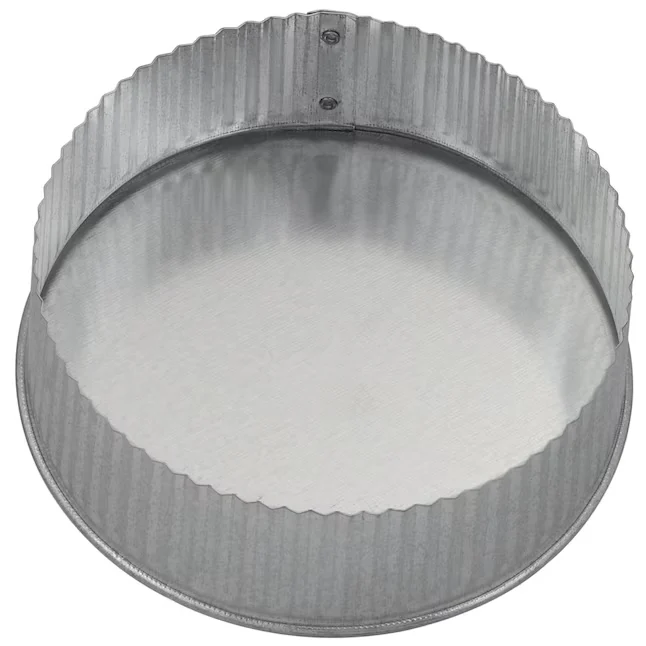 IMPERIAL 6- dia Galvanized Rvs Crimped Small End Round End Cap