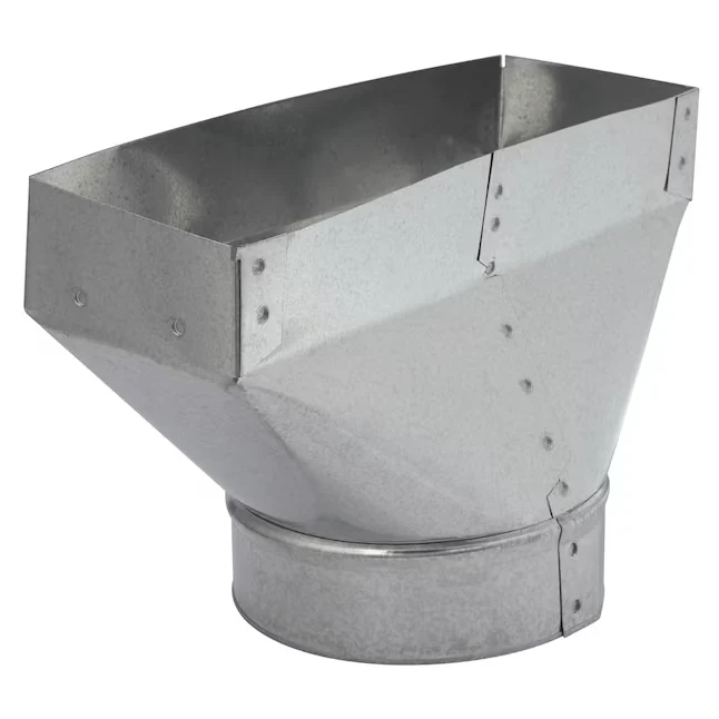 IMPERIAL 6- 30 Gauge Galvanized Staal Round Straight Register Duct Boot roestvrij A2/A4