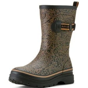 Inbusschroefbout Kelmarsh Mid Women's Gummi Boots Ocelot Print 6,5