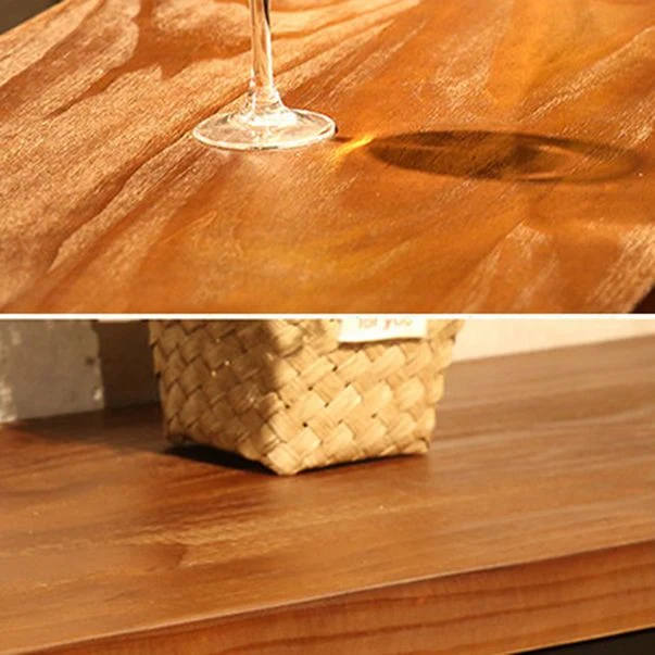 Industrial Style Bar Table Set 1/2/6/11 Pieces Effen Wood Rectangle Table and Stool Set Heavy Duty kwaliteit
