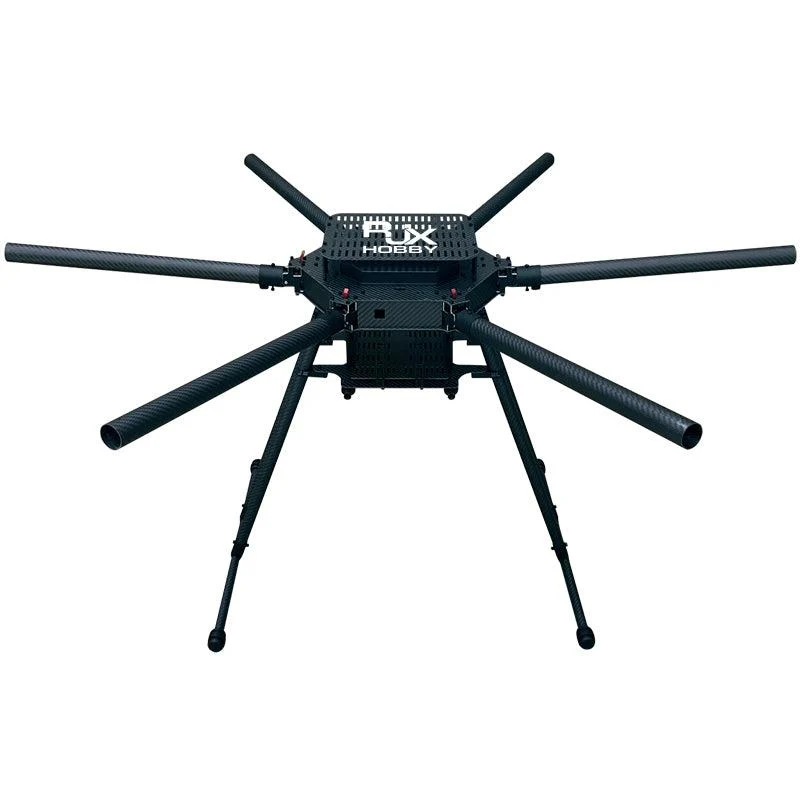 Industrieel Zwaar Belast RJXHobby 1300 mm droneframe - 6-assig koolstofvezel paraplu opvouwbaar hexacopterframe met boven-...