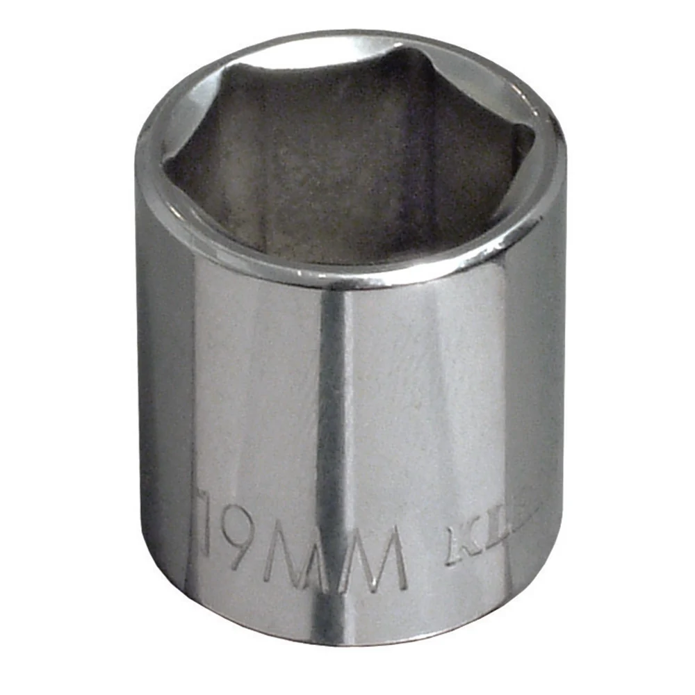 KLEIN TOOLS 19 mm Metric 6-Point Socket, 3/8-Inch Drive