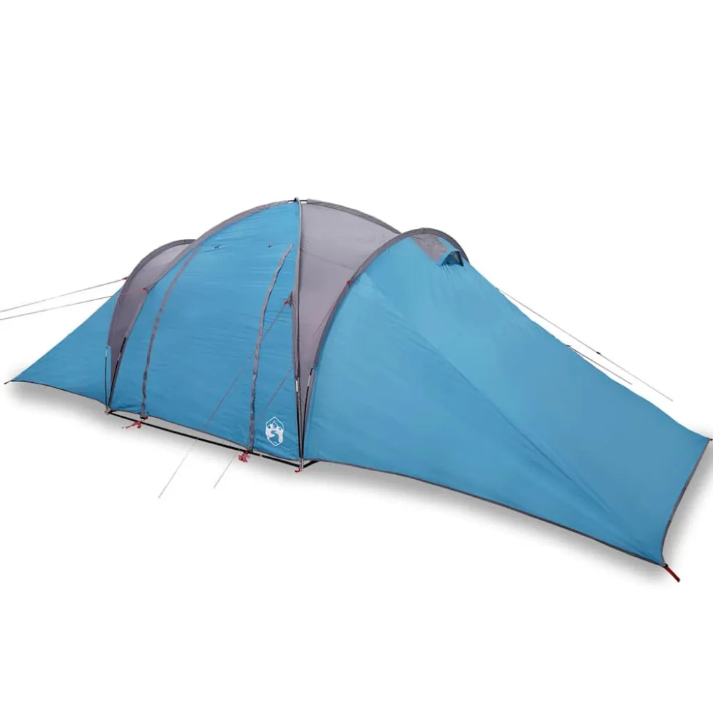 Koepeltent 6-persoons waterdicht blauw voor metaalconstructies