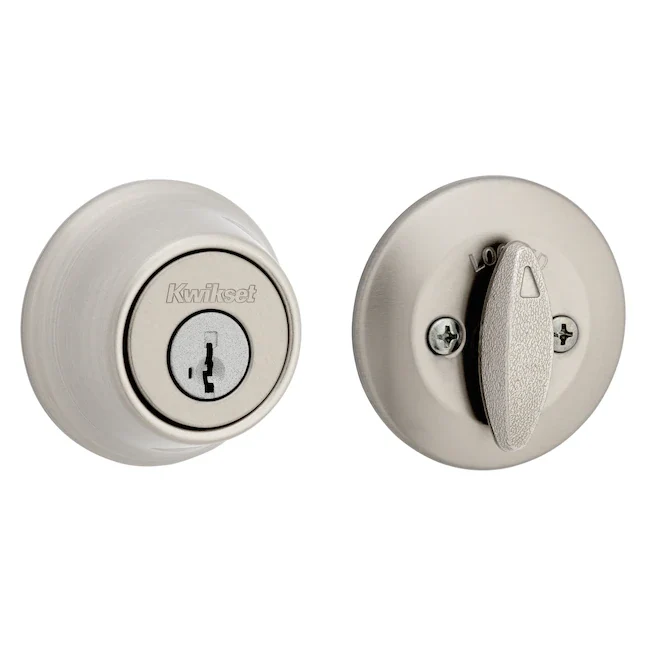 Kwikset Series 660 Satijnstof Nickel Single Cylinder Deadbolt SmartKey