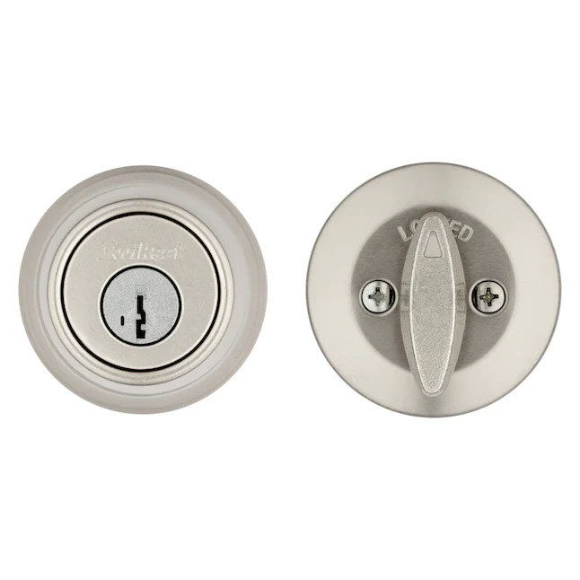 Kwikset Series 660 Satijnstof Nickel Single Cylinder Deadbolt SmartKey
