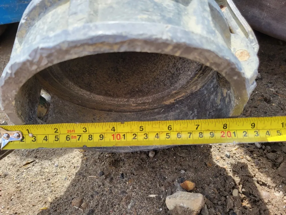 6" x 90 ft Lay Flat Hose Zwart w/ Coupling