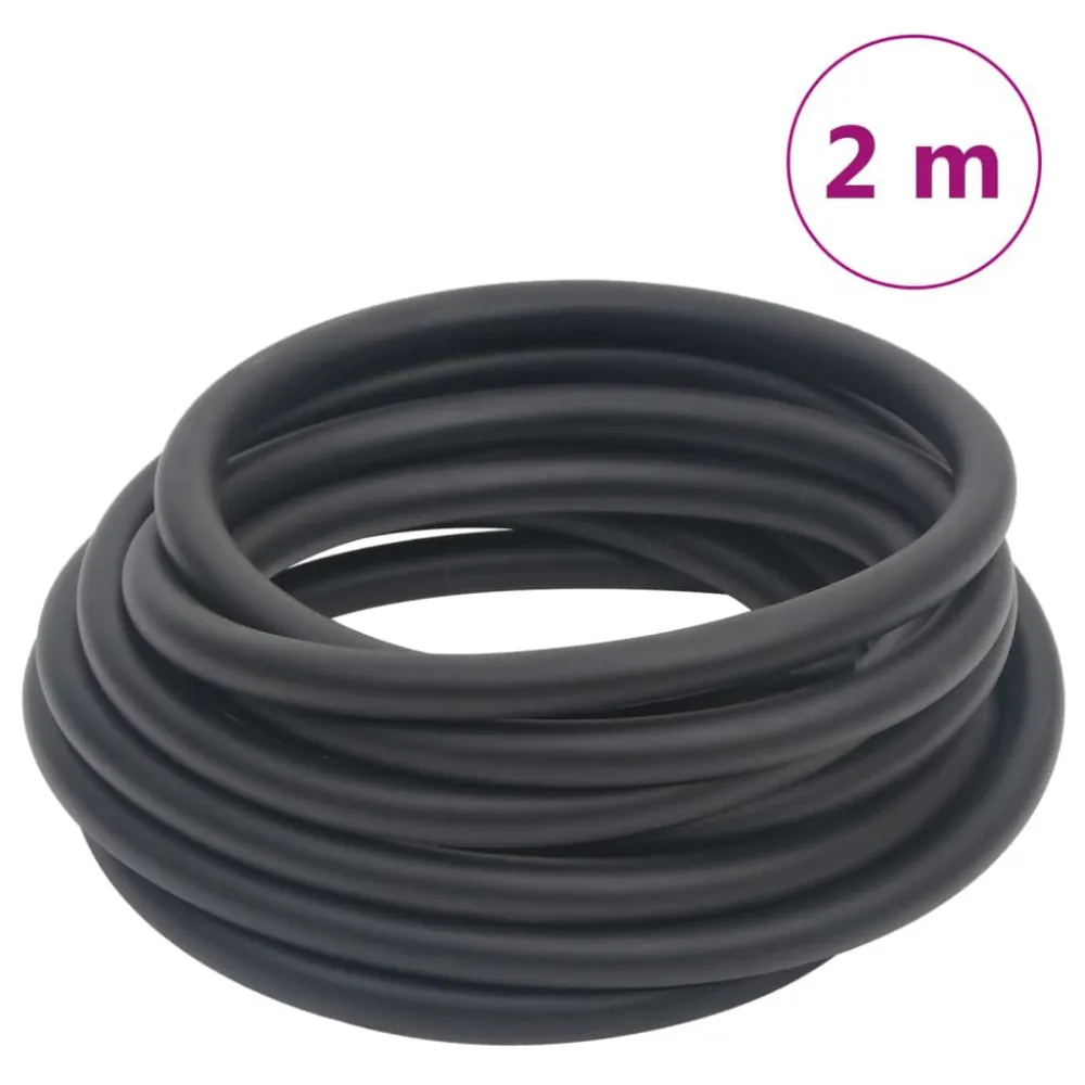 Luchtslang hybride 0,6'' 2 m rubber en vinyl zwart