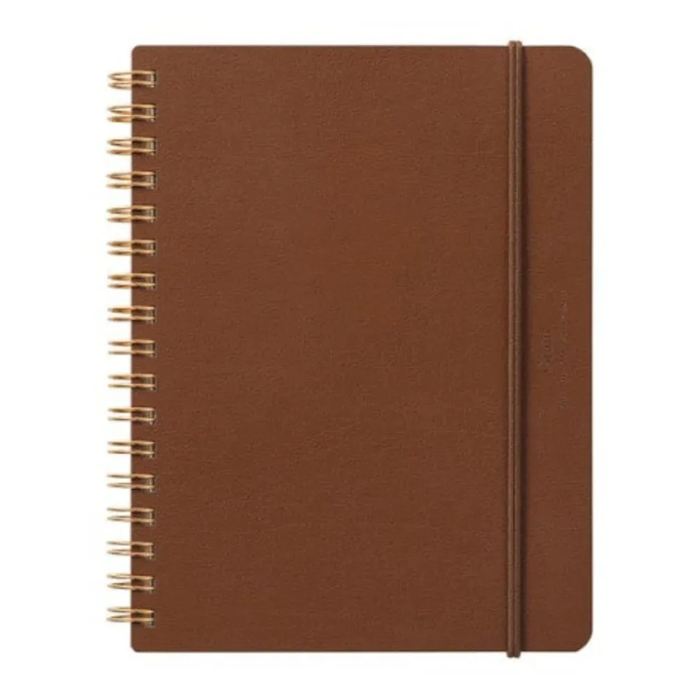 Midori Grain Notebook - B6 voor metaalconstructies Black
