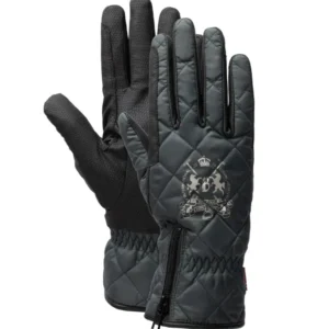 Onyx Watervast Padded Riding Gloves Scarab green 6