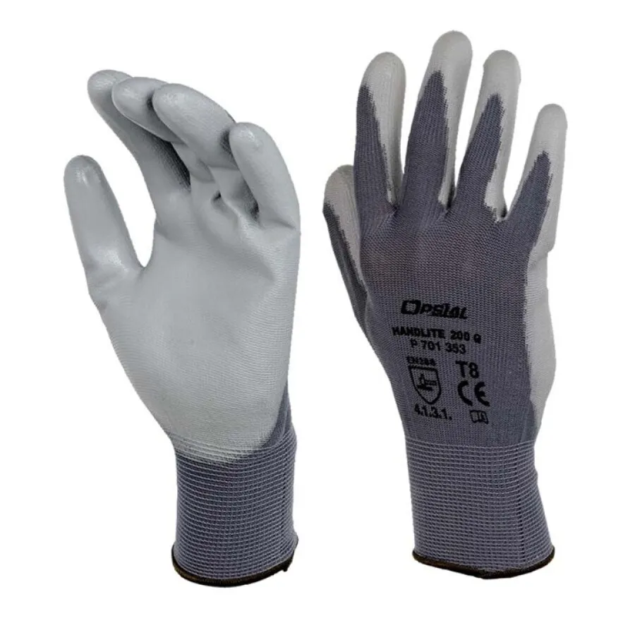 Opsial werkhandschoenen - Handlite 200G - maat 6 met moer en ring