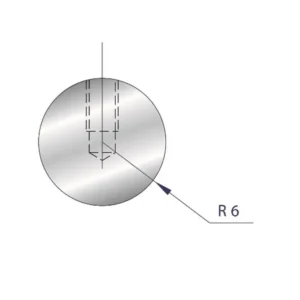 Part No. 1186 @ 415mm R=6 Compact Radius Element