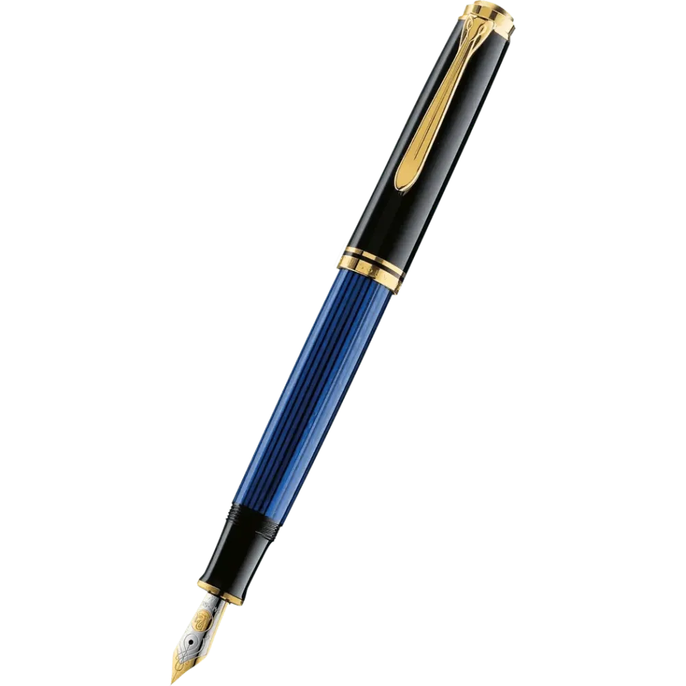 Pelikan Souveran Fountain Pen - M600 Black/Blue | Voor Professioneel Gebruik