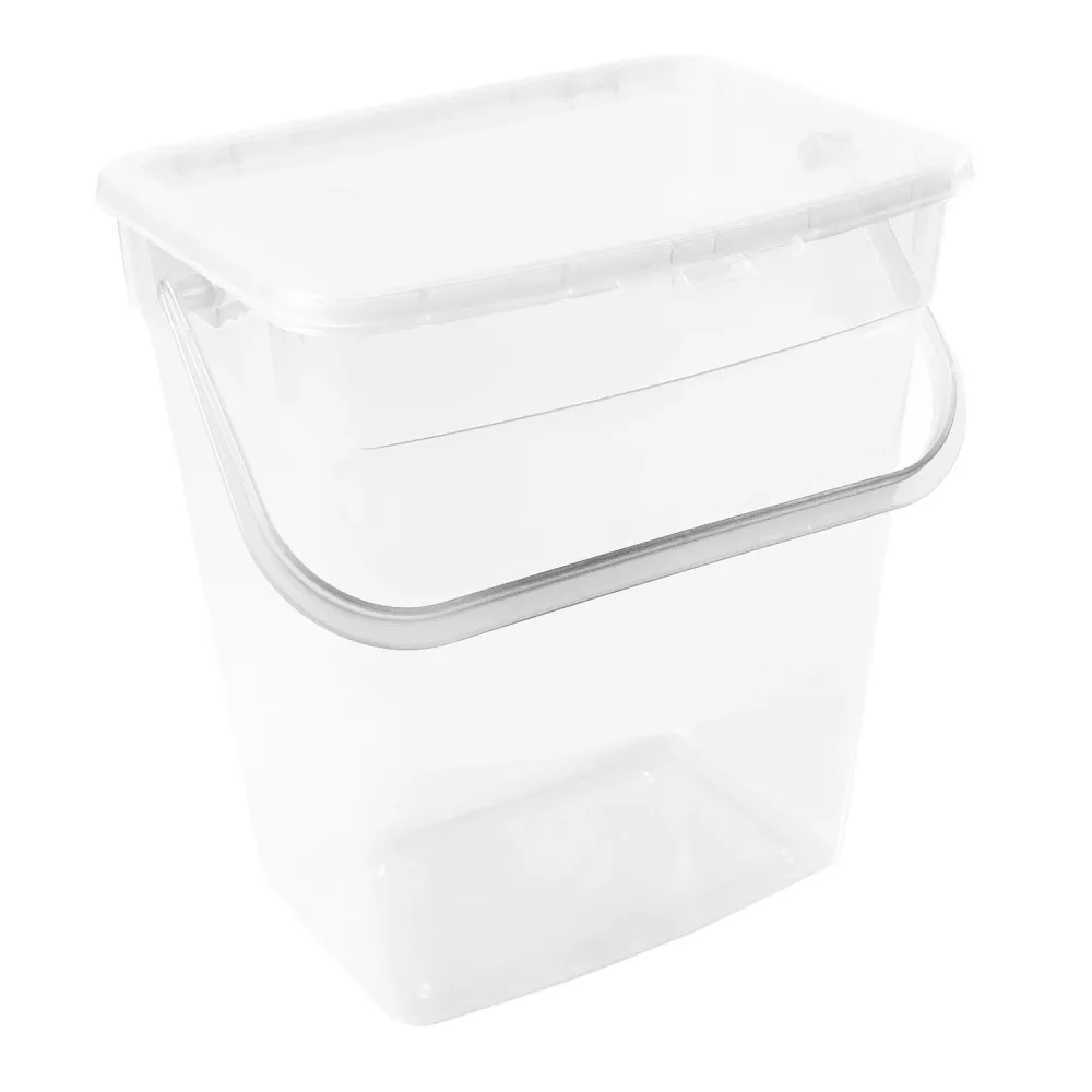 Plast Team 6L poedercontainer transparant met DIN 933 norm