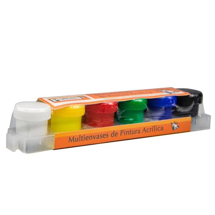 Politec - Multienvase de Pintura Acrílica- 6 x 25 ml met T-slot