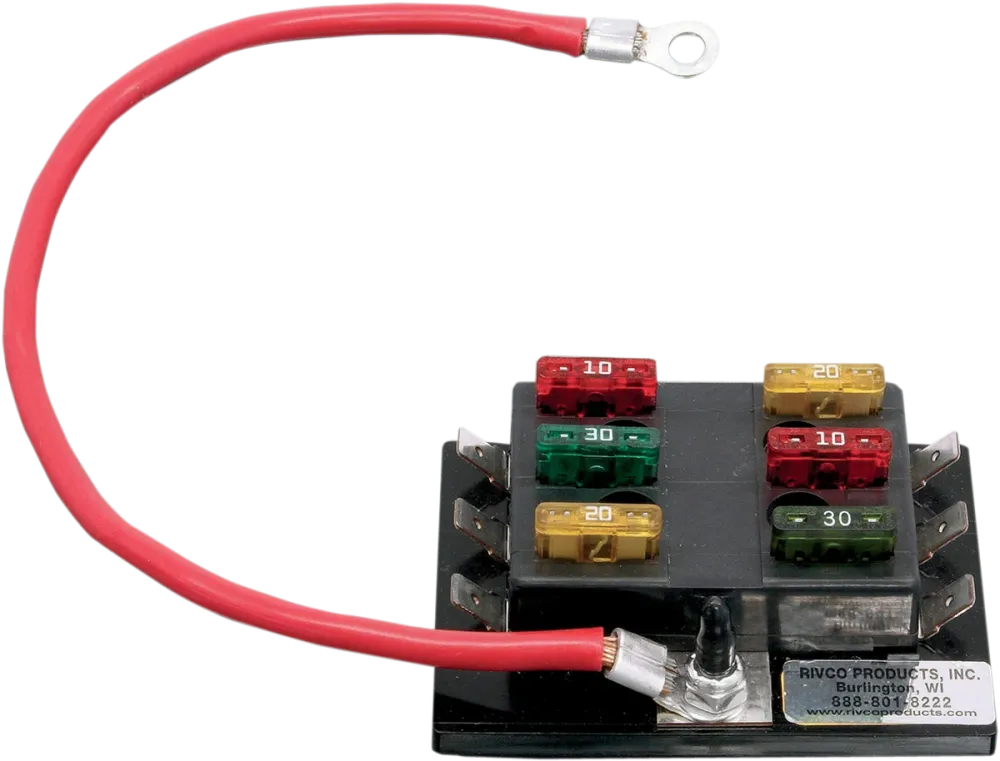 RIVCO PRODUCTS 6-CIRCUIT FUSE BLOCK FUSE BLOCK MULTI-COMPATIBEL