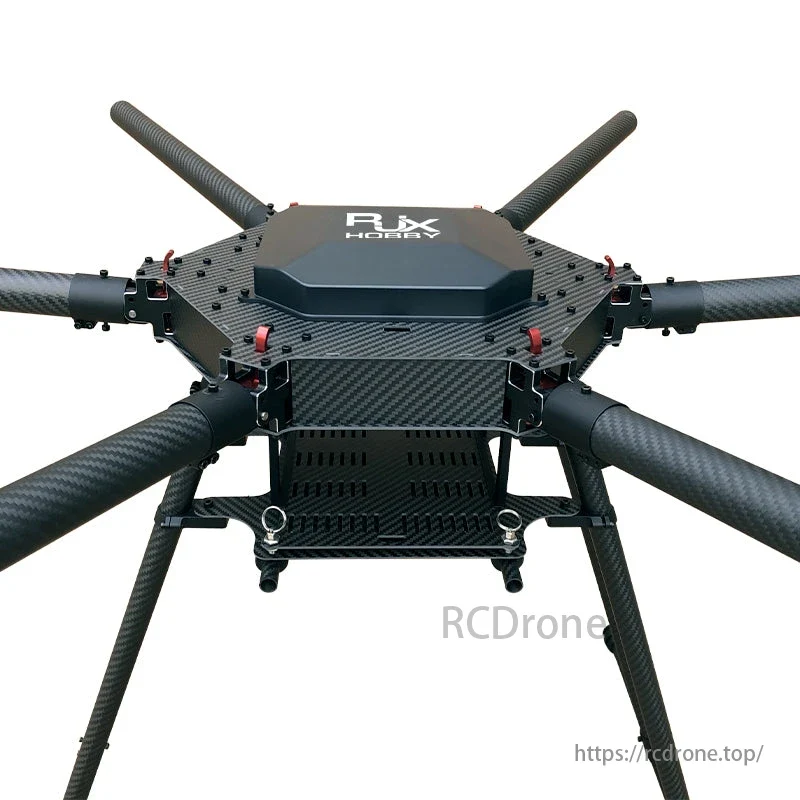 RJX 1300 mm 6-assige koolstofvezel paraplu opvouwbaar hexacopterframe zonder motorsteunen voor industriële drone met torx kop