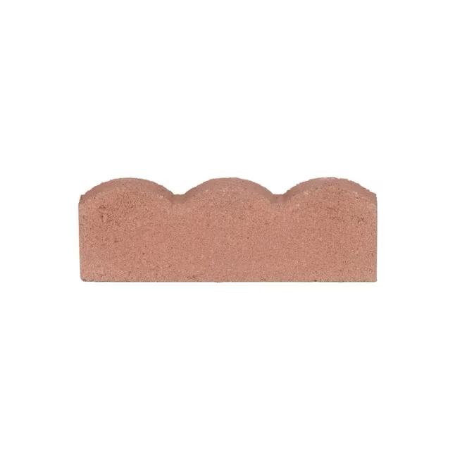 Scalloped 2- L x 16- W x 6- H Rood Concrete Straight Edging Stone