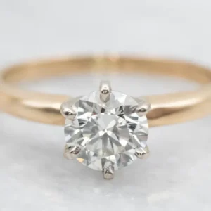 Six-Prong GIA Gegarandeerd Diamond Solitaire Engagement Ring M6 x 30 mm - 100 stuks