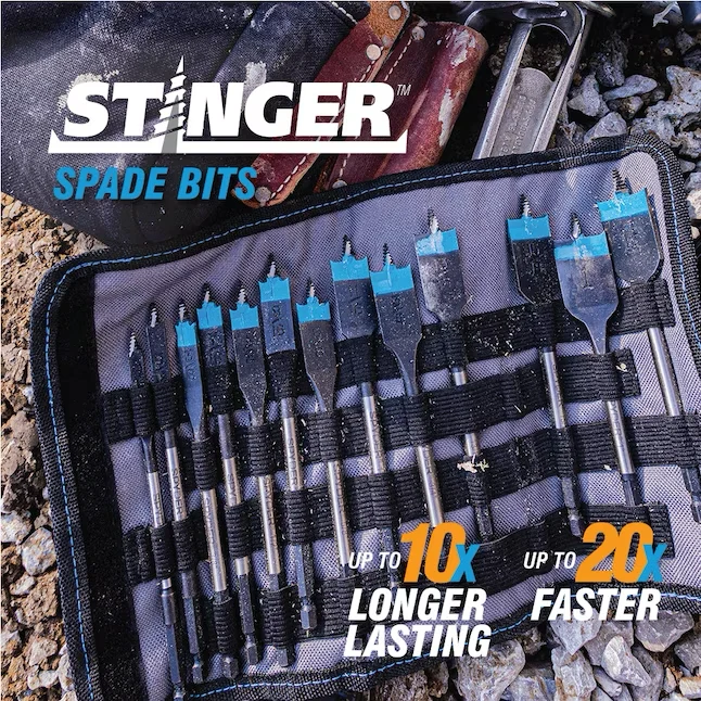 Spyder 6-Piece x 6- Woodboring Spade Drill Bit Set