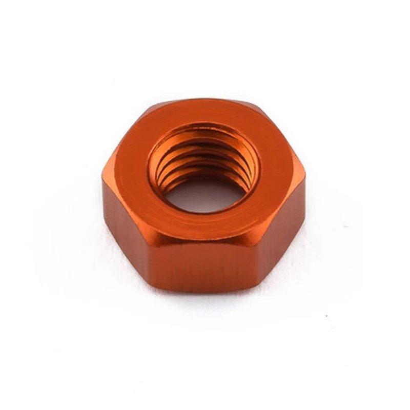 Titanium bout Tuerca plana de Aluminio Pro-Bolt M6 LFN6O Naranja
