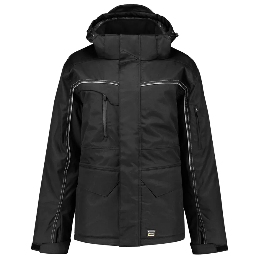 Tricorp midi parka stevig doek - 402007 - zwart - maat 6XL