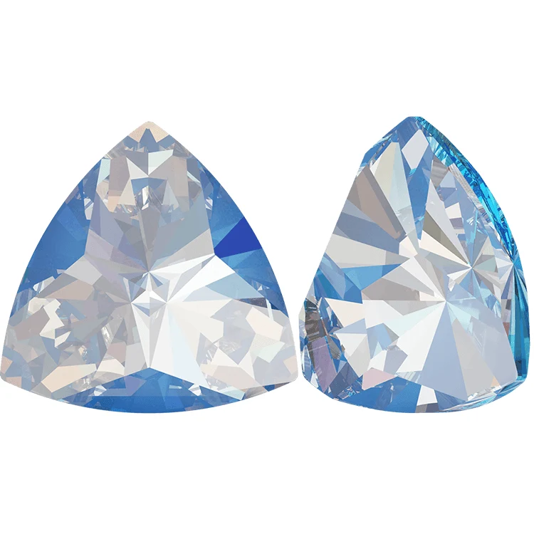 Verzinkte bout Kaleidoscope Triangle Fancy Stone - CRYSTAL OCEAN DELITE 6X6.1MM 5PC