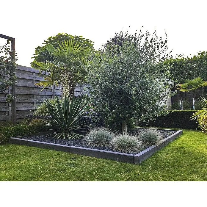 Zeskantbout Opsluitband Zwart - Beton, l x b x d: 20 x 100 x 6 cm, Antraciet