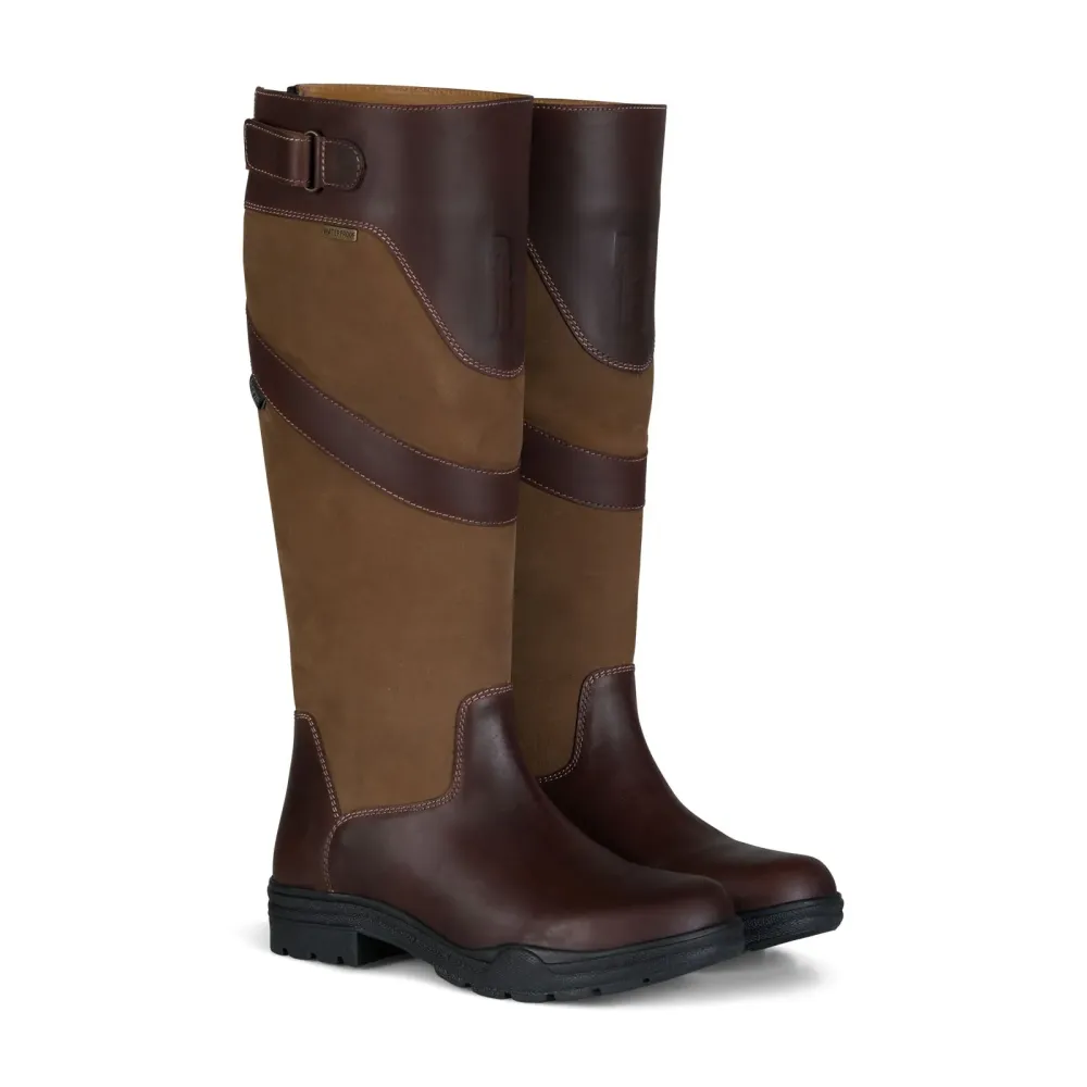 Zeskantbout Waterford Waterproof Country Boots Dark Brown/Dark Taupe 6