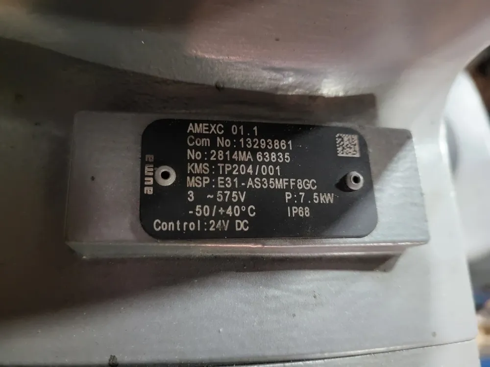 6" Class 2500 Stop Check Valve w/ Actuator SAEXC 16.1-F16 MOV-24100G1
