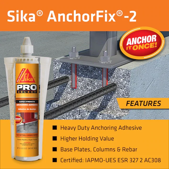 HSS-gegoten Sika Anchoring Adhesive (10.1-fl oz)