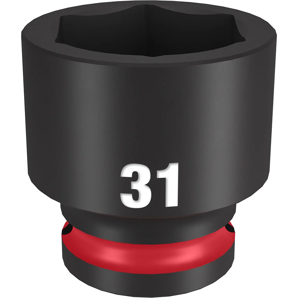 MILWAUKEE SHOCKWAVE Impact Duty 1/2" Drive 31MM Typisch 6 Point Socket