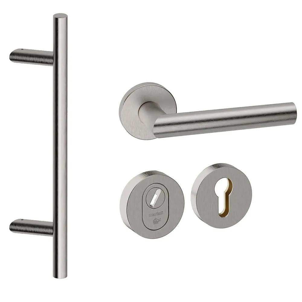 Shuffle Voordeurset rond met Frankfurt 1160 inox