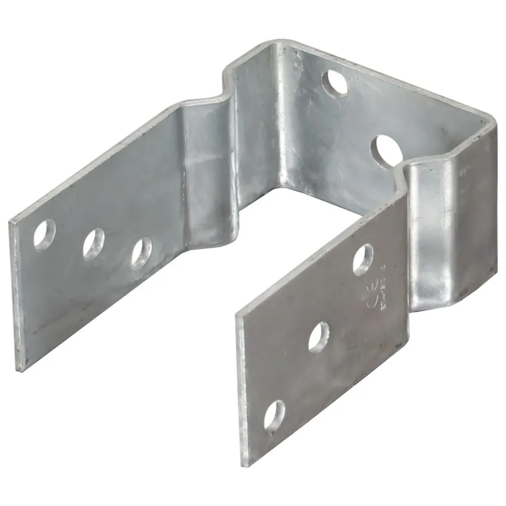 Grondankers 6 st 9x6x15 cm gegalvaniseerd staal zilverkleurig met Gegarandeerde Koppelwaarde