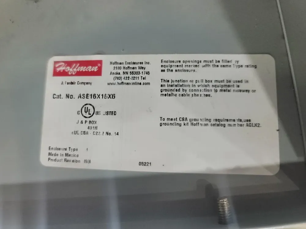 Ringmoer 16" x 16" x 6" Screw Cover Enclosure ASE16X16X6