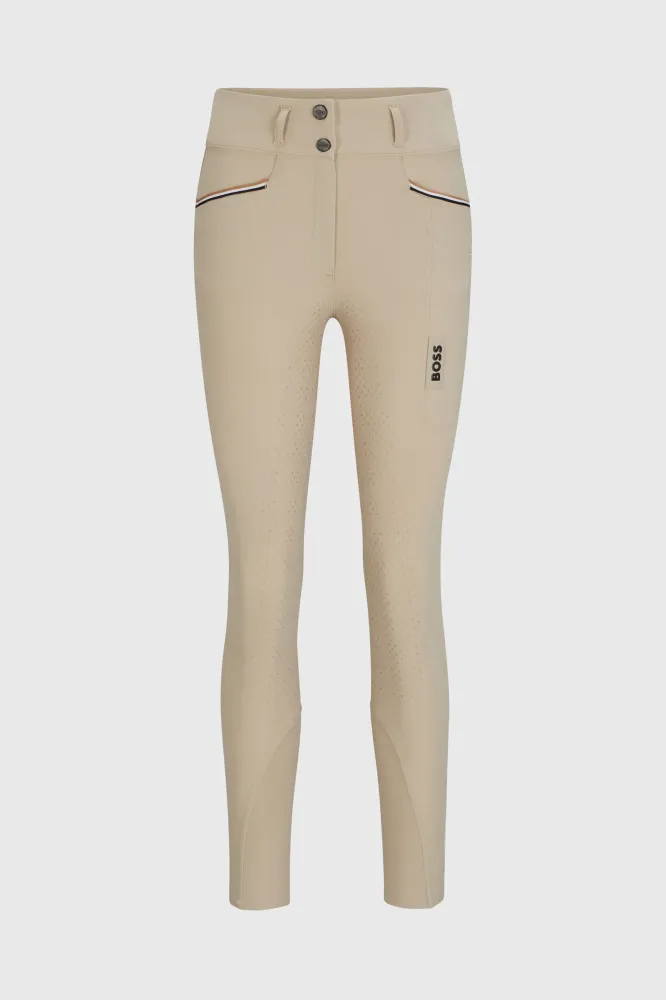 Hailey Full Grip High Waist Summer Breeches Ecru XS Compatible met DIN 6336